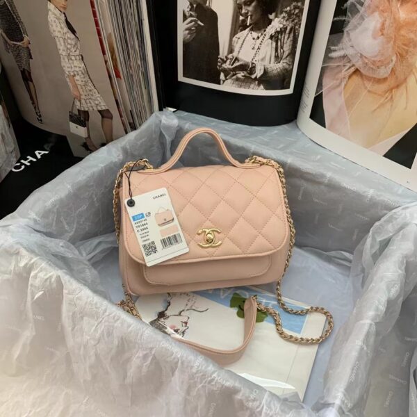 CHANEL MINI BUSINESS AFFINITY LIGHT PINK 19CM - Image 2
