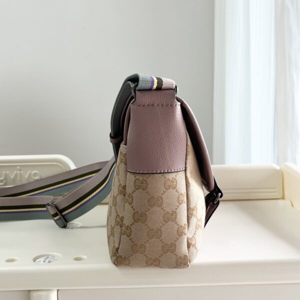GUCCI MONOGRAM GG BUM BAG BELT POUCH WAIST BAG BEIGE ROSE - Image 6