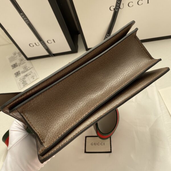 GUCCI QUEEN MARGARET GG SMALL TOP HANDLE BAG BROWN 25.5CM - Image 6