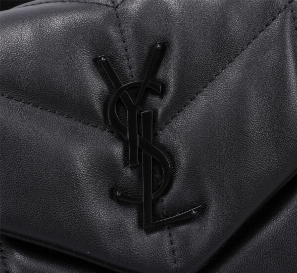 SAINT LAURENT PUFFER SMALL CHAIN BAG IN QUILTED BLACK NOIR 5774761EL081000 - Image 4