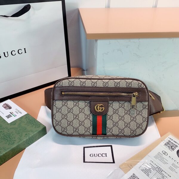 GUCCI GG OPHIDIA BELT BROWN BAG 24CM 574796 97SIT 8747 - Image 7