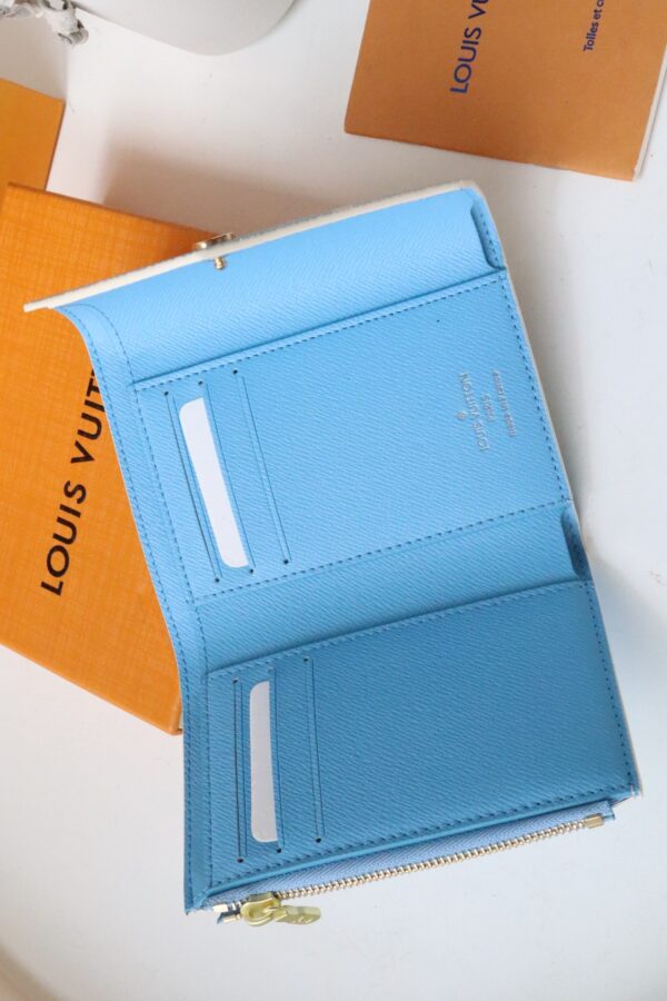 Louis Vuitton Monogram Victorine Wallet Blue M80387 - Image 8