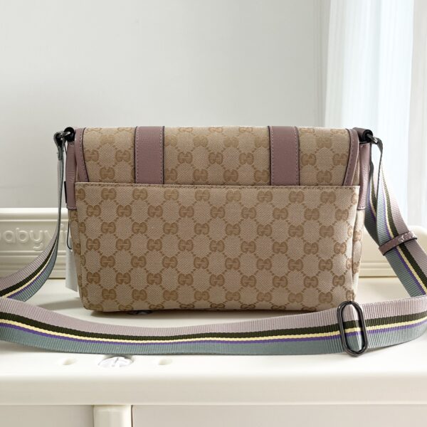 GUCCI MONOGRAM GG BUM BAG BELT POUCH WAIST BAG BEIGE ROSE - Image 9