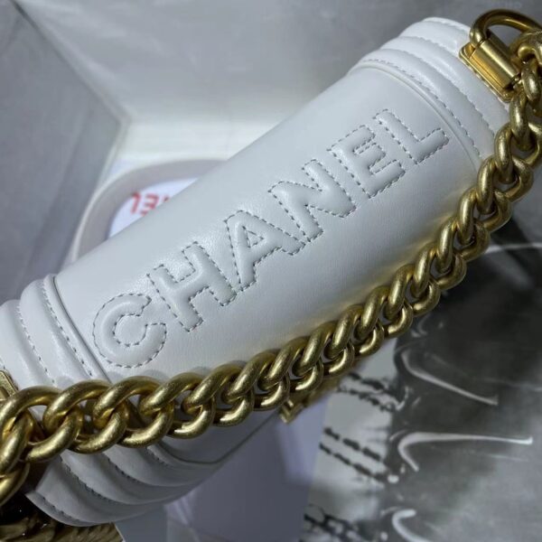 CHANEL MINI LEBOY WHITE AS3018 - Image 7