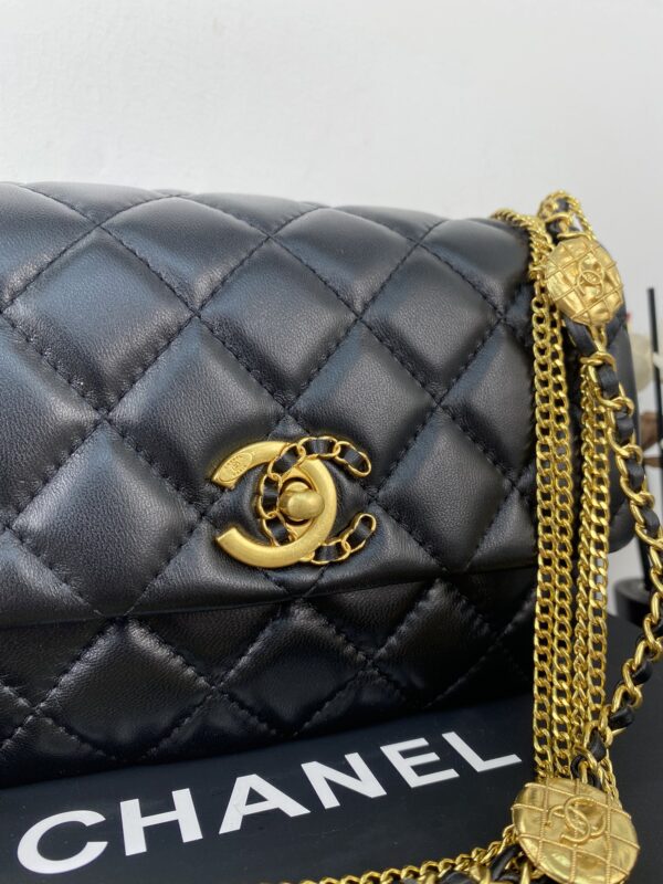 CHANEL QUILTED MINI CC FLAP BLACK - Image 3