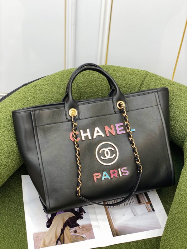CHANEL LARGE SHOPPING BAG BLACK A66941 - Image 7