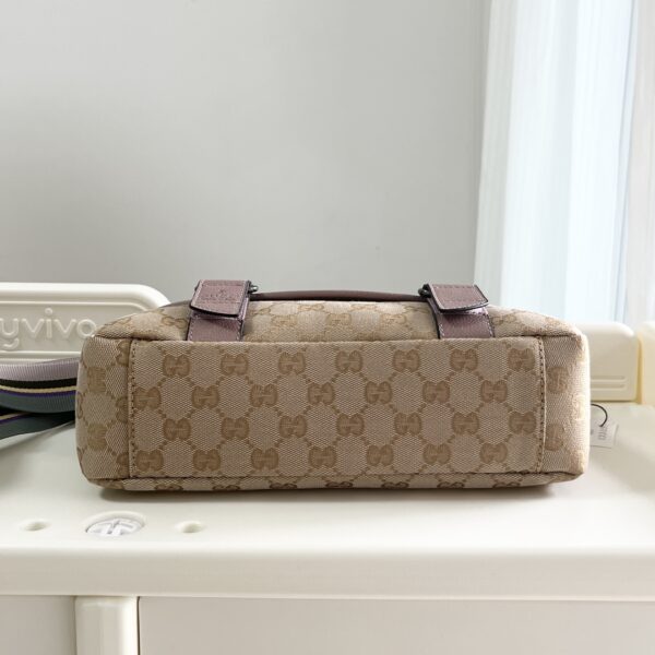 GUCCI MONOGRAM GG BUM BAG BELT POUCH WAIST BAG BEIGE ROSE - Image 8