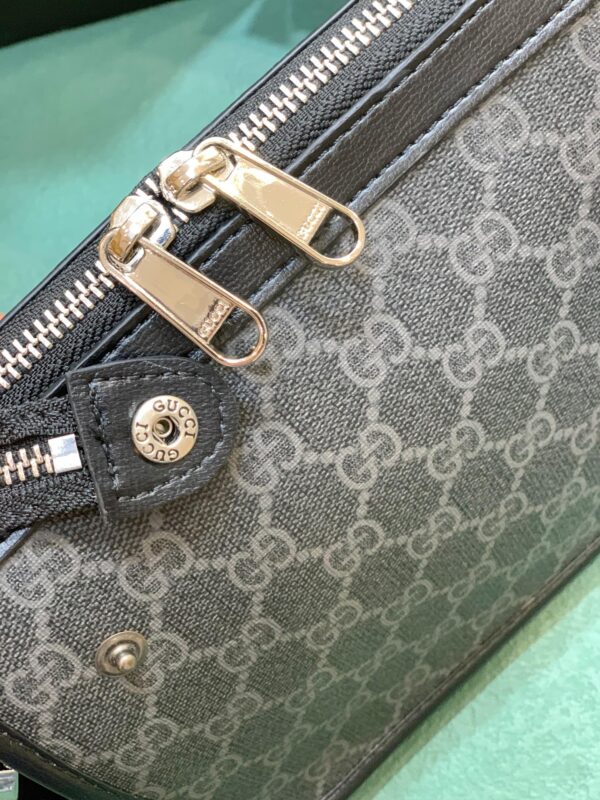 GUCCI MESSENGER BAG WITH INTERLOCKING G BLACK 21CM 674164 92THN 1000 - Image 6
