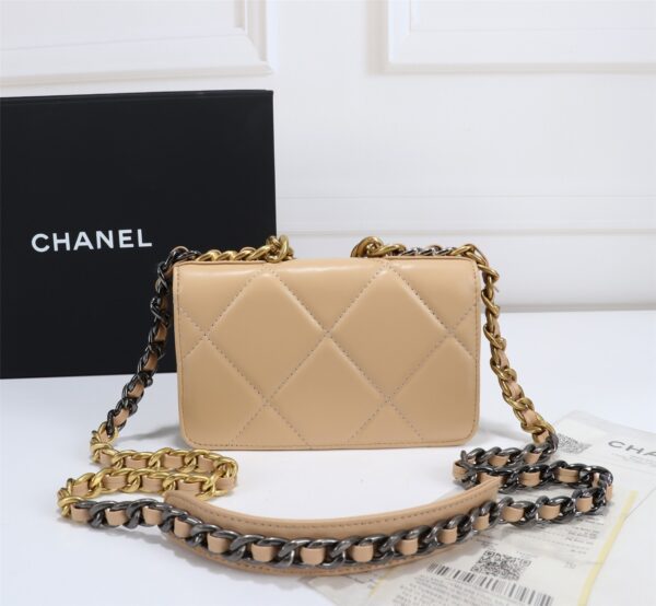 CHANEL 19 CROSSBODY BAG BEIGE AP0957 - Image 6