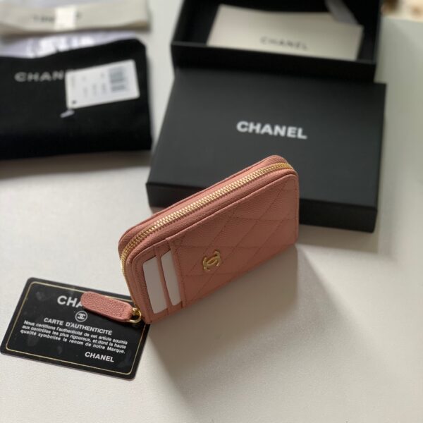 CHANEL ZIPPED COIN PURSE PINK AP1650 - Image 3