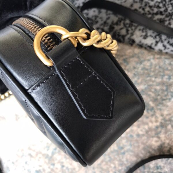 GUCCI MARMONT SMALL MATELASSE SHOULDER BAG 447632 DTD1T 1000 - Image 7