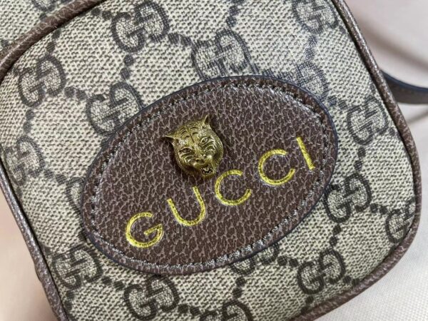 GUCCI OPHIDIA GG SUPREME CANVAS MINI BAG BEIGE 16CM - Image 9