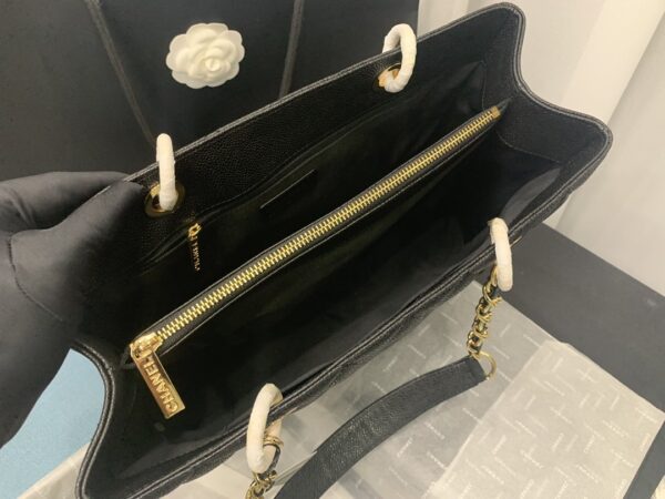 CHANEL BOLSA GRAND TOTE BLACK 33CM - Image 6