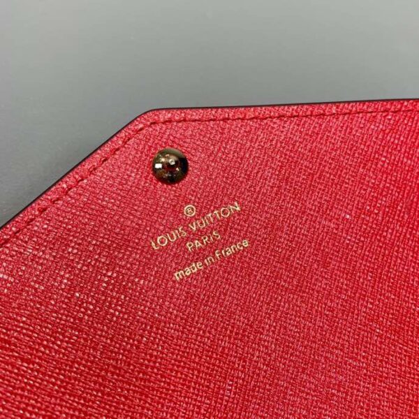 LOUIS VUITTON SARAH MONOGRAM WALLET RED 19CM M62236 - Image 3
