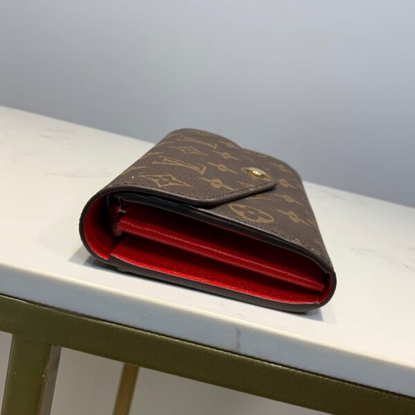 LOUIS VUITTON SARAH MONOGRAM WALLET RED 19CM M62236 - Image 2