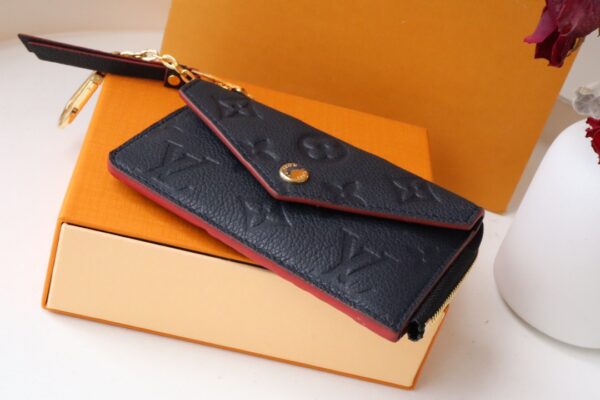 Louis Vuitton Card Holder Recto Verso Wallet Navy Blue / Red 13cm M69420 - Image 7