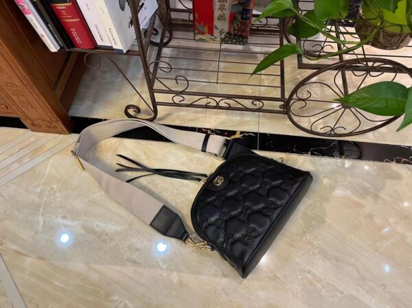 GUCCI GG MATELASSÉ LEATHER SMALL BAG BLACK 23CM ? - Image 3