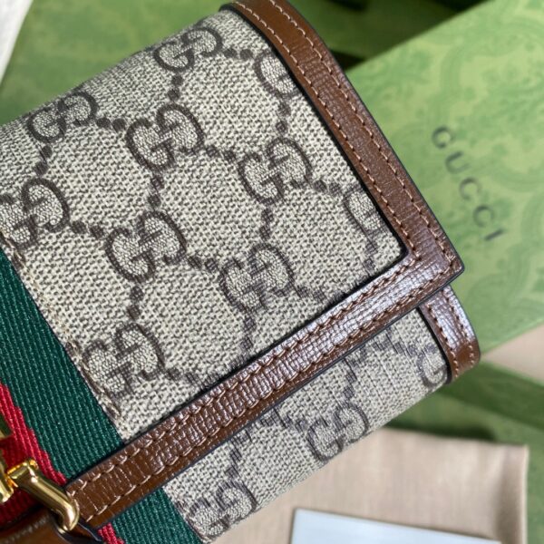 GUCCI JACKIE 1961 CHAIN WALLET BROWN 652681 HUHHG 8565 - Image 8