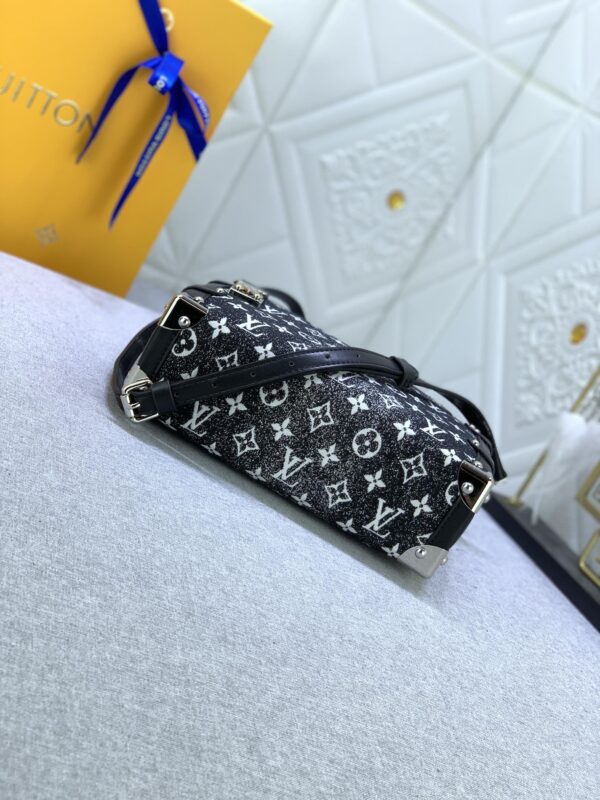 LOUIS VUITTON SIDE TRUNK DENIM BLACK 21CM M59361 - Image 6