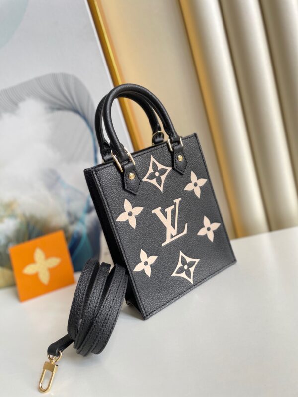 LOUIS VUITTON PETIT SAC PLAT 17CM BLACK AND BEIGE M57937 - Image 3