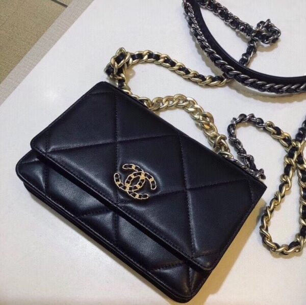 CHANEL CROSSBODY BAG BLACK AP1450 - Image 5