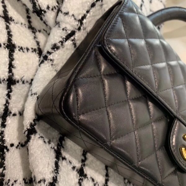 CHANEL VINTAGE TWINS DOUBLE BAG BLACK 25CM - Image 5