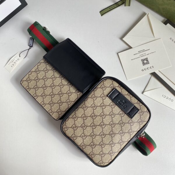 GUCCI GG SUPREME WEB BELT BAG BEIGE 33CM - Image 7