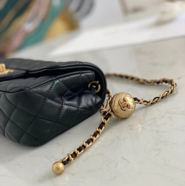 CHANEL SHOULDER BAG BLACK AP1787 - Image 3