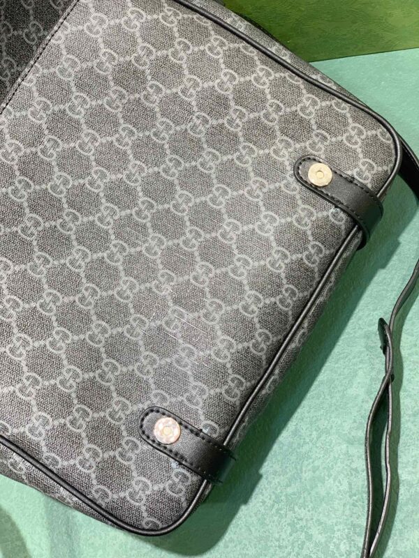 GUCCI GG MESSENGER BAG BLACK SUPREME CANVAS 28CM 658542 KGDHN 1000 - Image 2