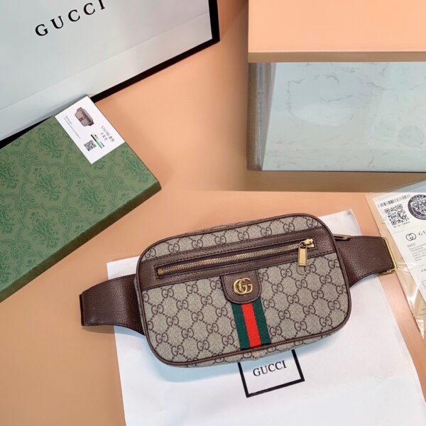 GUCCI GG OPHIDIA BELT BROWN BAG 24CM 574796 97SIT 8747 - Image 10