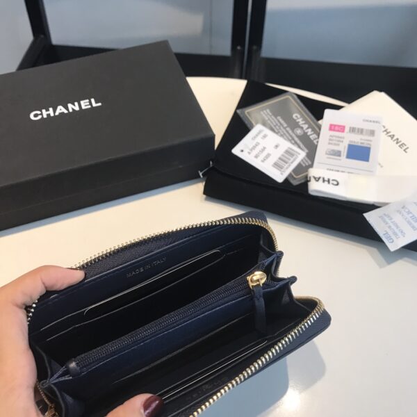 CHANEL CC RED BLACK WALLET 16.5CM - Image 2