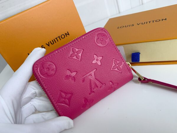 LOUIS VUITTON ZIPPY COIN PURSE MONOGRAM EMPREINTE DARK PINK 11CM M60067 - Image 2