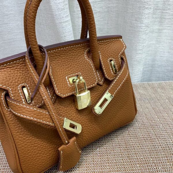 HERMES BIRKIN MINI GOLD HARDWARE EPSOM BROWN 20CM - Image 3