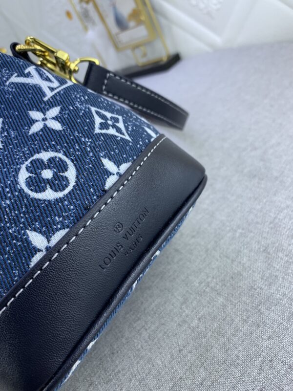 LOUIS VUITTON NANO NOÉ BLUE DENIM 16CM - Image 7