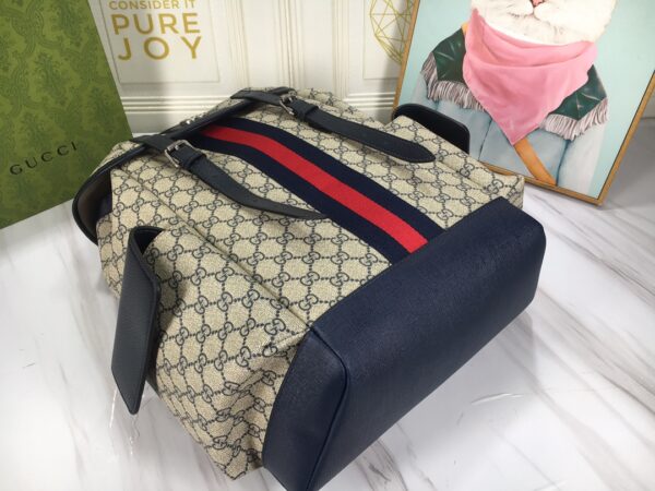 GUCCI OPHIDIA GG MEDIUM BACKPACK BLUE 40CM 598140 HUHAN 4079 - Image 5
