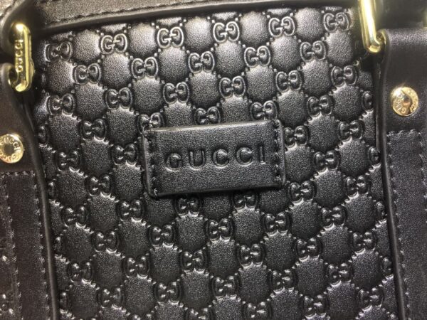 GUCCI GG DOME SATCHEL SHOULDER BAG BLACK 24CM 449654 BMJ1G 1000 - Image 5