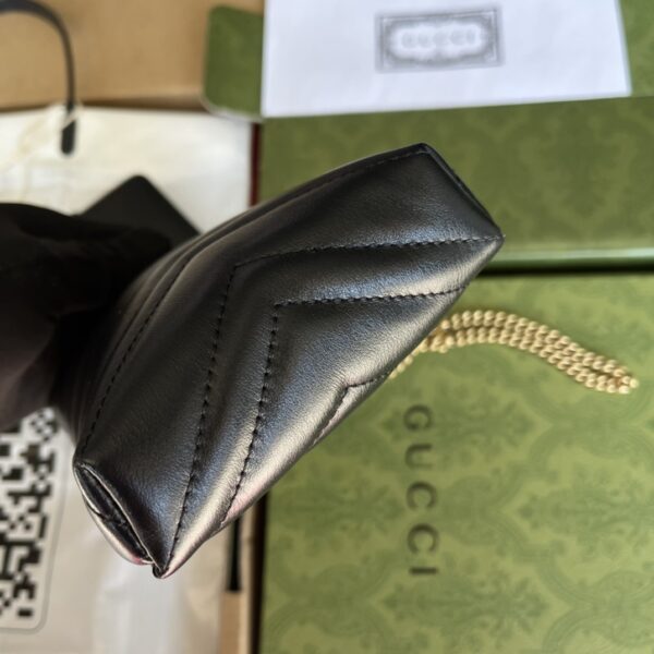 GUCCI MARMONT MATELASSE MINI BAG 672251 DTDHT 1000 - Image 3