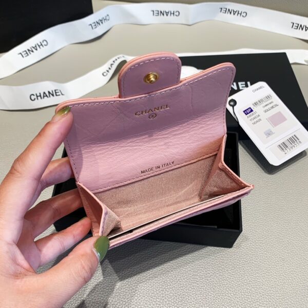 CHANEL 2.55 FLAP CARD HOLDER LIGHT PINK WALLET - Image 8