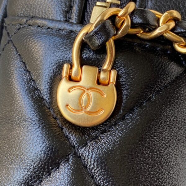 CHANEL SHOULDER BAG BLACK AS2856 - Image 7