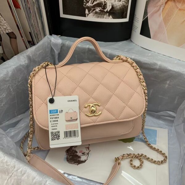 CHANEL MINI BUSINESS AFFINITY LIGHT PINK 19CM - Image 7