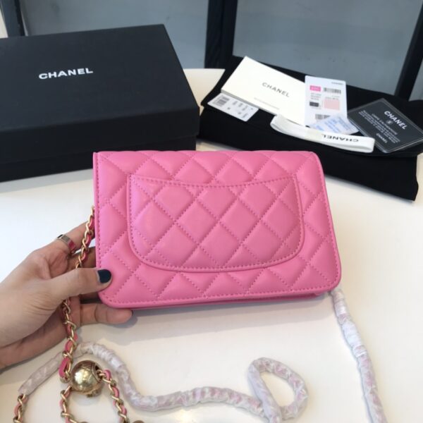 CHANEL WALLET ON CHAIN PINK AP2844 - Image 9