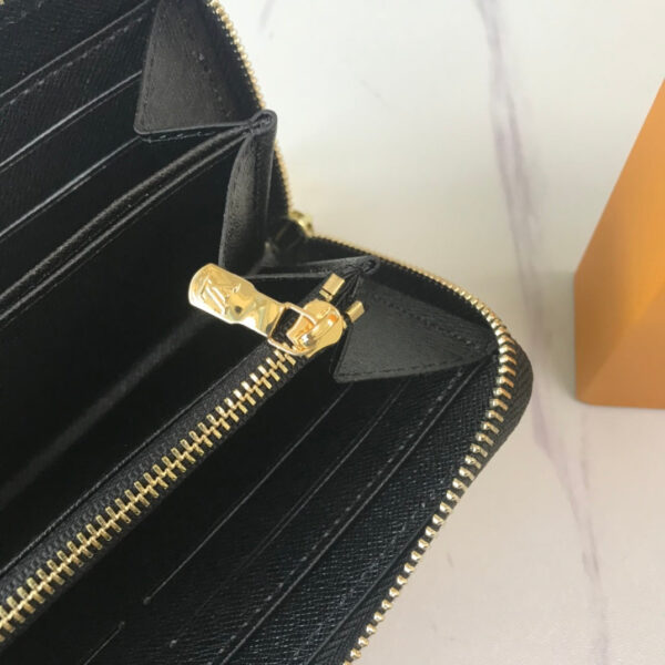 LOUIS VUITTON ZIPPY AROUND WALLET BLACK M80323 - Image 7