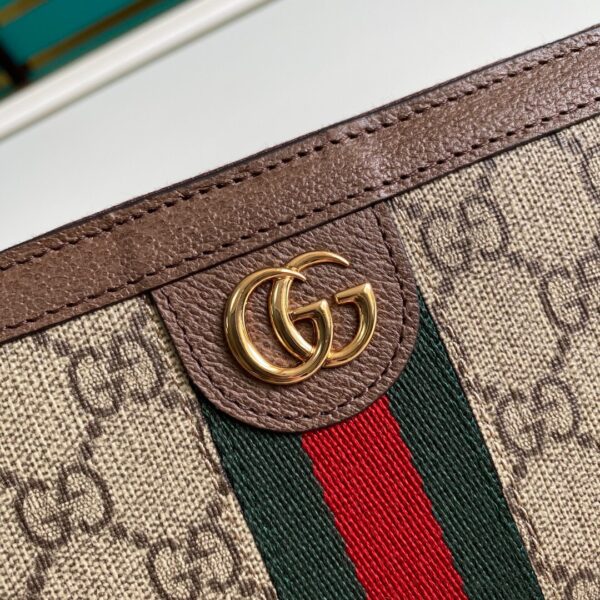 GUCCI OPHIDIA ZIP AROUND WALLET 19.5CM BROWN 523154 96IWG 8745 - Image 8