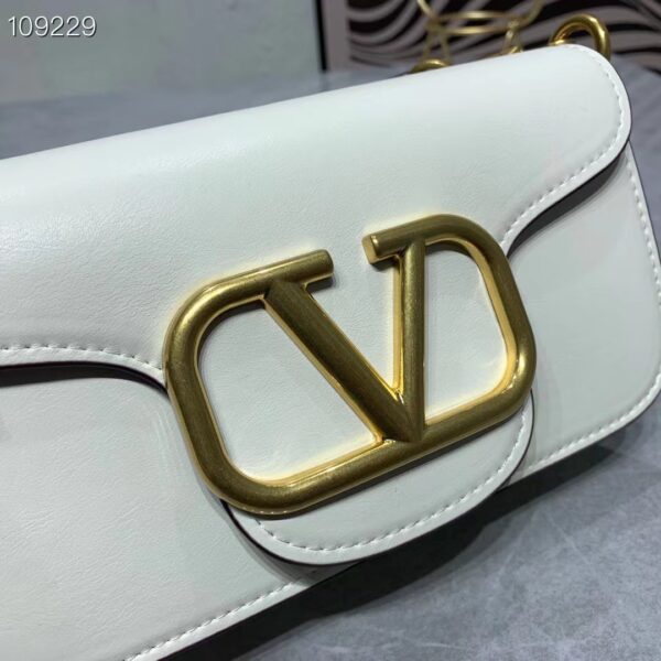VALENTINO LOCÒ SMALL SHOULDER BAG IN WHITE 1W2B0K53ZXLI16 - Image 5