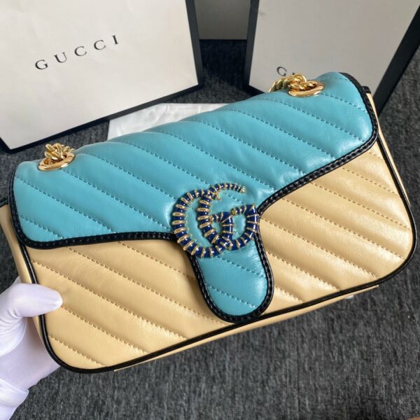 GUCCI ONLINE EXCLUSIVE GG MARMONT SMALL BAG 26CM 443497 1X5JE 9389 - Image 7