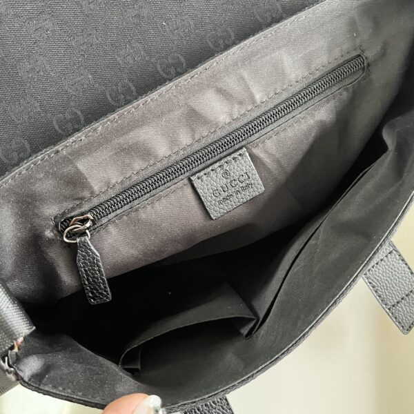 GUCCI MONOGRAM GG BUM BAG BELT POUCH WAIST BAG BLACK - Image 6