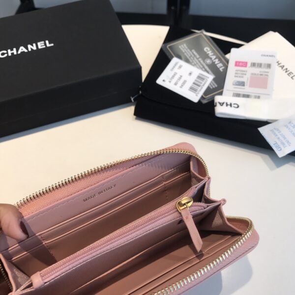 CHANEL CC LOGO WALLET LIGHT PINK 16.5CM - Image 2