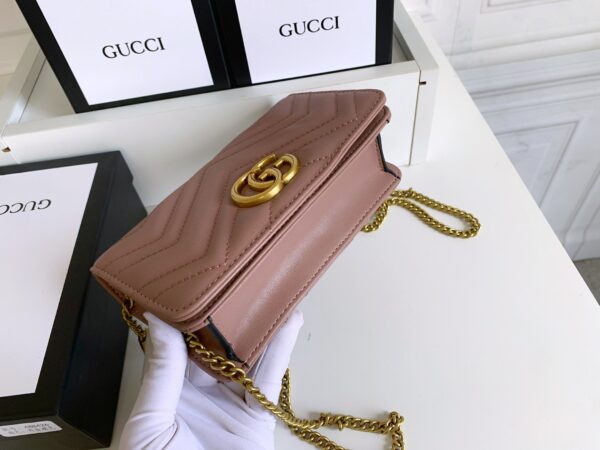 GUCCI WOMEN'S GG MARMONT MINI BAG ROSE 18CM - Image 2