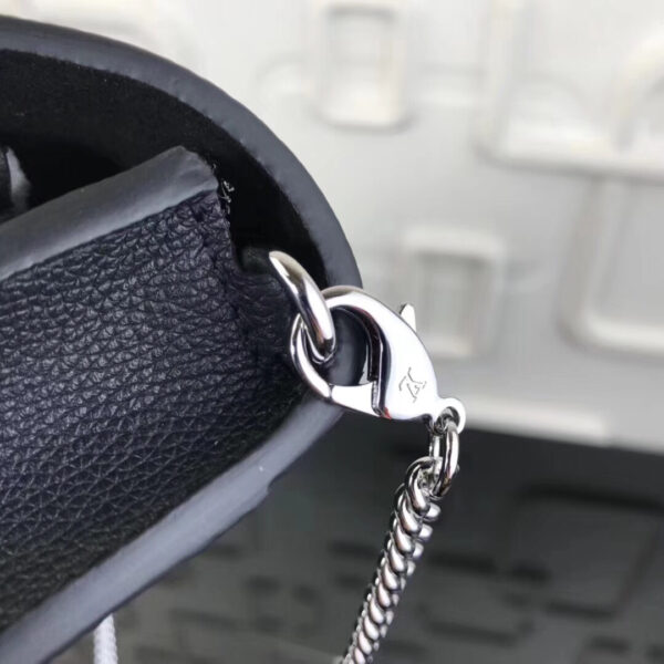 LOUIS VUITTON POCHETTE CHAIN MYLOCKME 19CM BLACK M63471 - Image 7