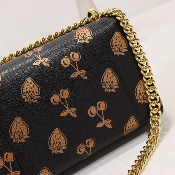 GUCCI PADLOCK SMALL BERRY SHOULDER BLACK LEATHER 20CM 409487 1T5ZG 1170 - Image 6
